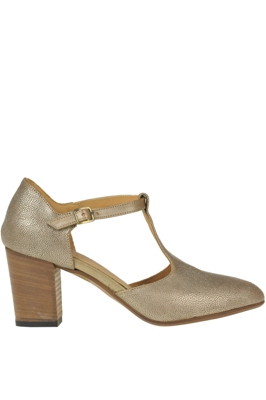Tango style textured leather pumps