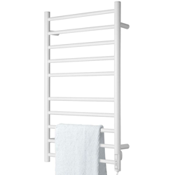 Scaldasalviette Termoarredo Elettrico Bagno Asciugabiancheria 10 Elementi Silver - BAKAJI precio