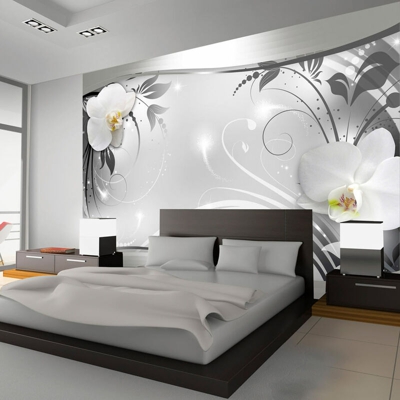 Fotomurale Silver Abstract cm 300x210 Artgeist