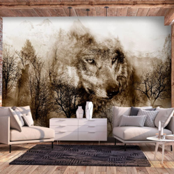 Fotomurale Mountain Predator Brown cm 300x210 Artgeist en oferta