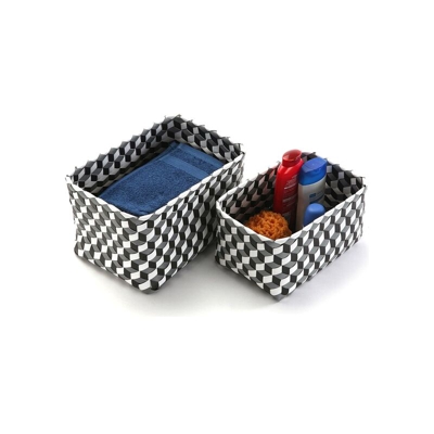 Set di Cestini polipropilene (2 Pezzi) (23 x 20 x 33 cm) - BIGBUY HOME