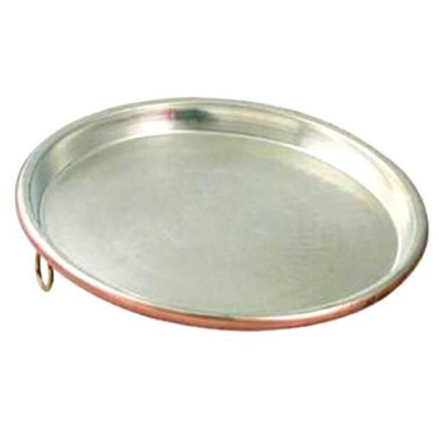 Teglia Rame Stagnato Cm 38 H 2 - Cu Artigiana