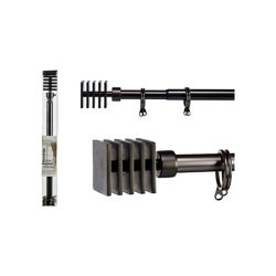 Bastone per Tende Nero (4,5 x 180 x 4,5 cm) - GIFT DECOR en oferta