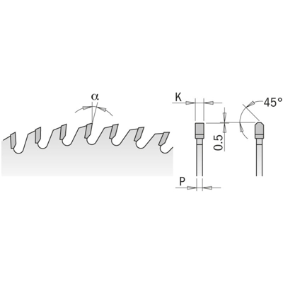 Cmt Orange Tools - Y282.072.18M2 LAMA DENTE TRAPEZOIDALE CMT HW 450x4.4/3.2x30+4 Z72 TCG