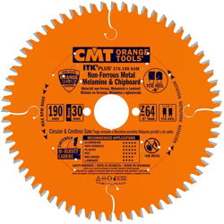 Cmt Orange Tools - 276.190.64M LAMA CIRCOLARE X ALLUMIN.HW 190x1.8/1.2x30+20+16 Z64 TCG NEG características