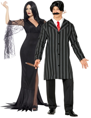 Costume di coppia famiglia terrificante adulto