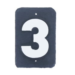 PrimeMatik - Numero 3 in ardesia 180x120mm marcatura precio