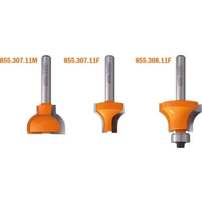 Cmt Orange Tools - 955.308.11F FRESA R/CONCAVO C/CUSC. (F) HW S=8 D=28x19 R10