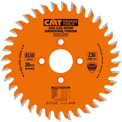 Cmt Orange Tools - 240.150.050M LAMA CIRCOLARE PER INCASTRI HW 150X5/3X30+4 Z36 ATB