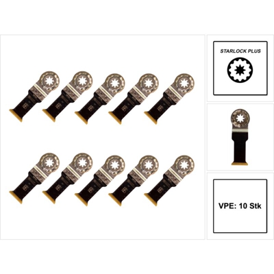 Fein E-Cut Carbide Pro 32 mm, 60 mm, SLP, 10 pezzi - 63502237240