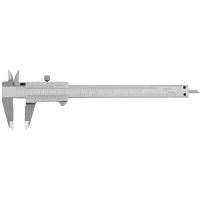 CALIBRO DI PRECISIONE VENTESIMALE MONOBLOCCO INOX mm 200 CM 20 FERVI C011/200