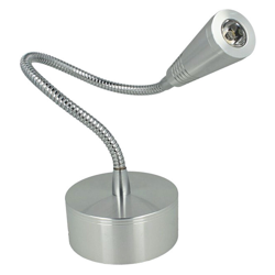 Applique Faretto Led Da Parete Muro 3W Bianco Freddo 6000K Braccio Flessibile - LEDLUX en oferta