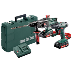 Metabo Combo Set 2.3.2 18 V Macchine a batteria nel kit, Valigetta in plastica, BS 18 + KHA 18 LTX - 685083000 en oferta