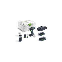 Festool Trapano avvitatore a batteria T 18+3 HPC 4,0 I-Set - 576455 características