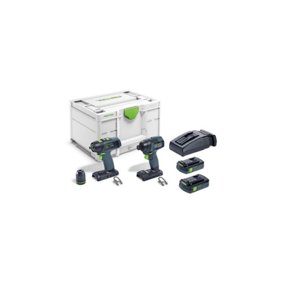 Festool Trapano avvitatore a batteria TID 18 C 3,1-Set T18 - 576492