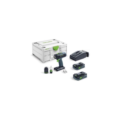 Festool Trapano avvitatore a batteria T 18+3 HPC 4,0 I-Plus - 576446