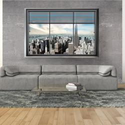 Fotomurale Mondo dalla finestra cm 300x210 Artgeist características