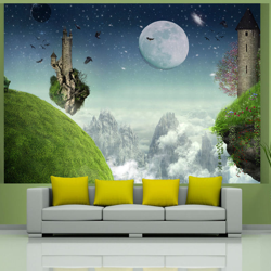 Fotomurale Volo sopra le montagne cm 300x210 Artgeist características