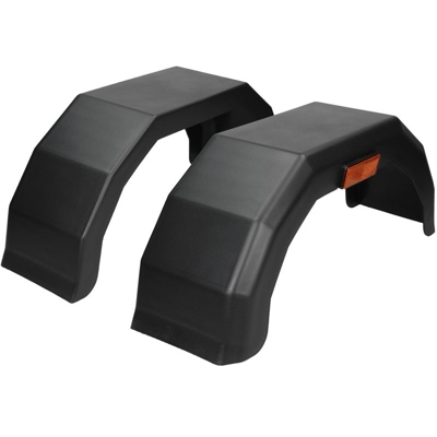 Coppia parafanghi in plastica ruota 10'' carrello appendice rimorchi 18/60,5 cm - ECD GERMANY