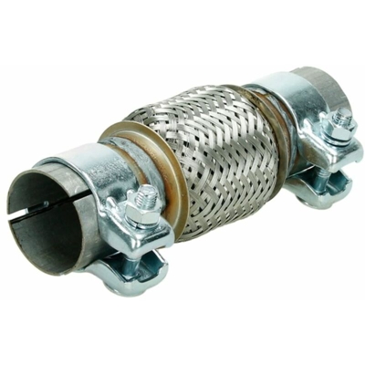 Tubo flessibile di scarico in acciaio inox universale 50x100 mm con 2 morsetti - ECD GERMANY