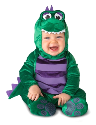 Costume mini dinosauro per neonato - Classico