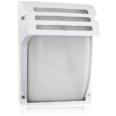 Lampada LED V-TAC da Muro con Portalampada E27 (Max 60W) Colore Bianco Vetro Satinato IP44