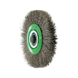 Forum - Spazzola Circolare, Filo Di Acciaio Inossidabile Di 0,3 Mm, Ondulata, Diametro Della Spazzola: 150 Mm, Larghezza. : Lavorare 30 Mm, Velocità en oferta