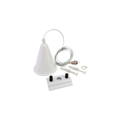 LEDLUX CB6670 Kit Cavo Sospensione Per Binario Mono Fase Colore Bianco Filo 150cm da Un Lato