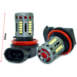 Carall - Lampada Led H8 H11 12V 21W Canbus Bianco Con Ventola In Testa Per Luce Fendinebbia precio