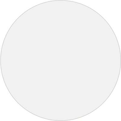 Protezione Tavolo Trasparente Ø 80 cm 2 mm PVC - VIDAXL