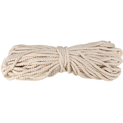 Corda per macramè artigianale in corda intrecciata in cotone beige srong da 10 mm 45 m - AUGIENB en oferta