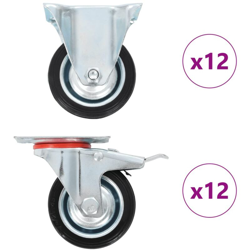 Vidaxl - Ruote 24 pz 75 mm características