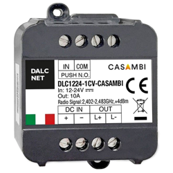 DLC1224-1CV-CASAMBI Led Dimmer Bluetooth APP Casambi e Pulsante N.O. Per Striscia Led Mono Colore 12V 24V 10A - Dalcnet en oferta