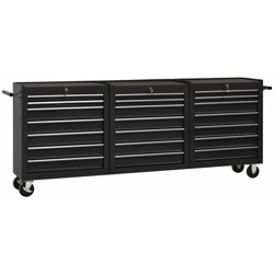 Vidaxl - Carrello Portautensili con 21 Cassetti in Acciaio Nero precio