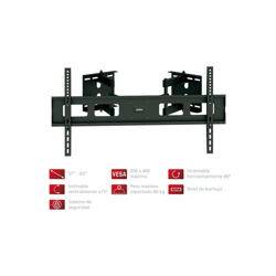 Soporte TV estensibile Fonestar da 37' a 63' Fonestar Extensible TV, VESA 800 x 400, ideale per l'installazione ad angolo speciale, nero características