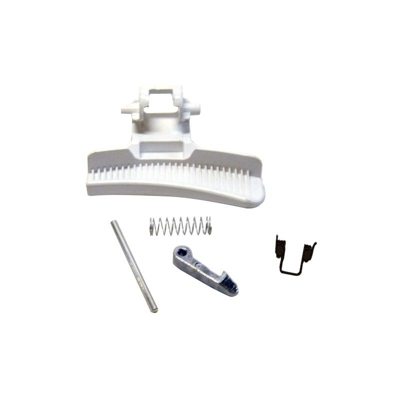Occhio di bue di chiudere lo sportello della lavatrice bianco. MOD. ZWF71240W, ZWF61400W, ZWF71453BW. ZANKER, ZOPPAS. - ZANUSSI