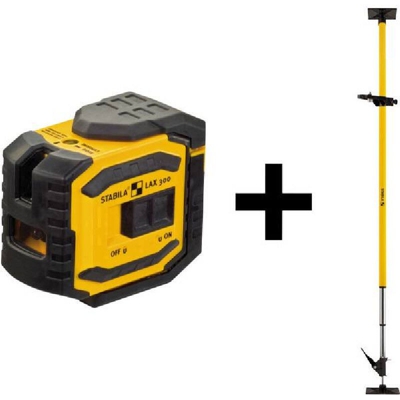Stabila Laser a piombo e a linee incrociate LAX 300, set da 5 unità - 18482