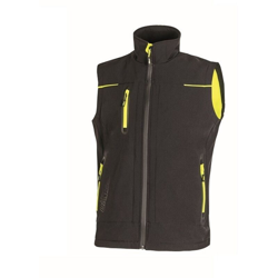 GILET TECNICO IMPERMEABILE, ANTIVENTO E TRASPIRANTE BLACK CARBON SOFT SHELL - MODELLO: UNIVERSE U-POWER - Taglia XL precio