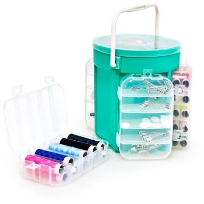Set per il cucito con più di 200 pezzi + scatola - RELAXDAYS