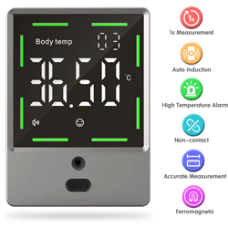 A parete termometro magnetico, la temperatura della temperatura / camera auto-sensing, 32 set di dati, display a due colori - ASUPERMALL en oferta