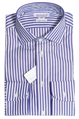 Camicia a righe blu- BRANCACCIO