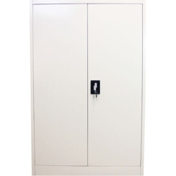 MonsterShop - Armadietto Grigio Chiaro in Metallo Solido per Casa e Ufficio con 2 Porte e 3 Piani Regolabili 140cm x 90cm x 40cm - MONSTER RACKING características