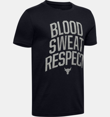 Maglia a manica corta Project Rock Blood Sweat Respect da ragazzo