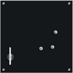 Lavagnetta memo in vetro Nero 55x55cm - ZELLER características