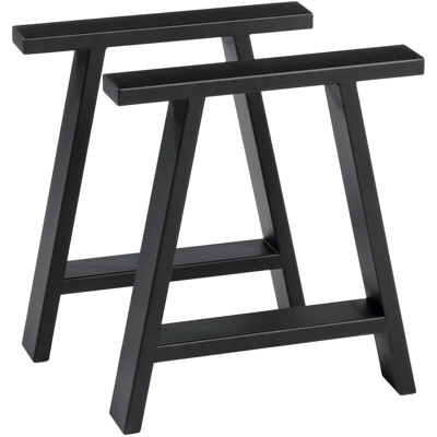 Lotto 2 pezzi Gambe da tavolo industriali in metallo Mobili fai-da-te 35x7x 40 cm - AUGIENB