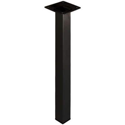 Masidef - Piede Quadro Nero 25x25.H 100