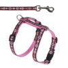 Set Hunter Signs pettorina e guinzaglio - marrone / rosa en oferta