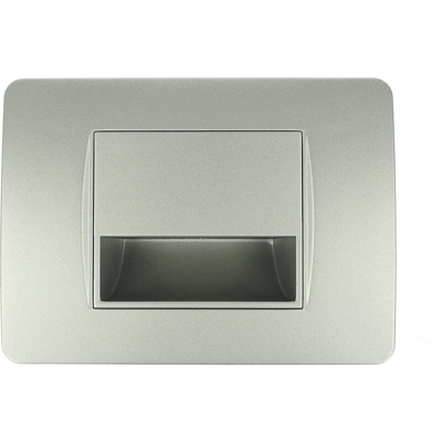 SANDASDON Segnapasso Led Silver 220V 1,6W Caldo 3500K Per Cassette 503 Compatibile Bticino Matix