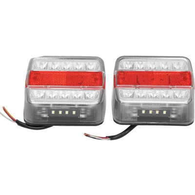 Coppia 12V LED fari fanali posteriori luci targa per camion rimorchio furgone E4 - ECD GERMANY