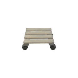 Esschert Design - Carrello Portapiante In Legno Quadrato Misura S en oferta